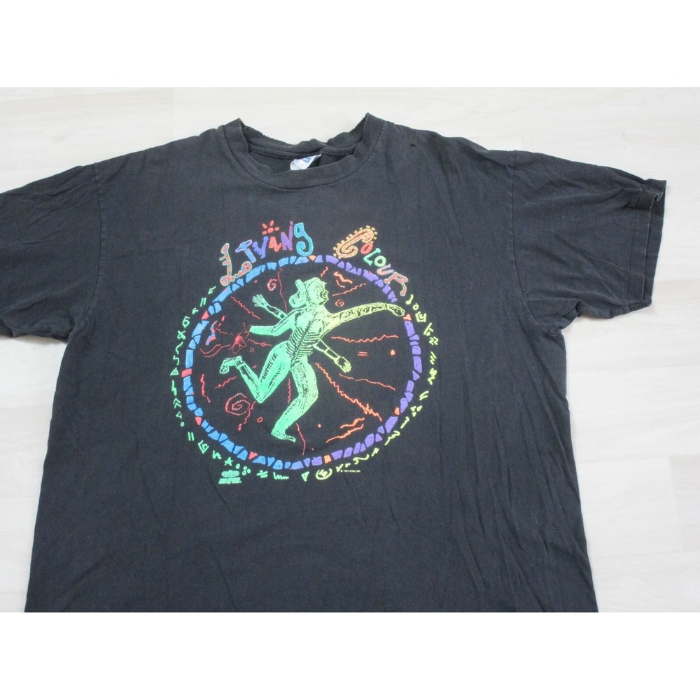 Vintage Living Colour 1991 T Shirt (XL) Mother of All Tours Rock Band Concert